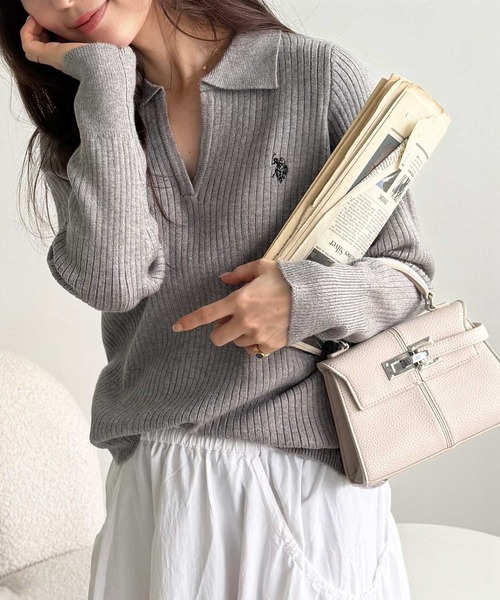 セール】GeeRA別注【U.S. POLO ASSN.】もちもち素材！ワンポイント刺繍