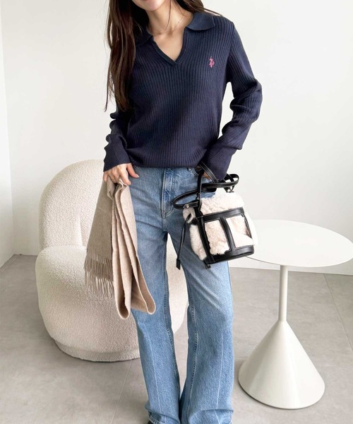 セール】GeeRA別注【U.S. POLO ASSN.】もちもち素材！ワンポイント刺繍