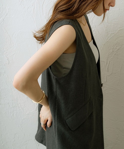 NOAHL（ノアル）の「【NOAHL】接触冷感カップ付き2wayキャミソール（キャミソール・レディース・ミント/ホワイト系/ブラウン系・FREE）」の13枚目の写真