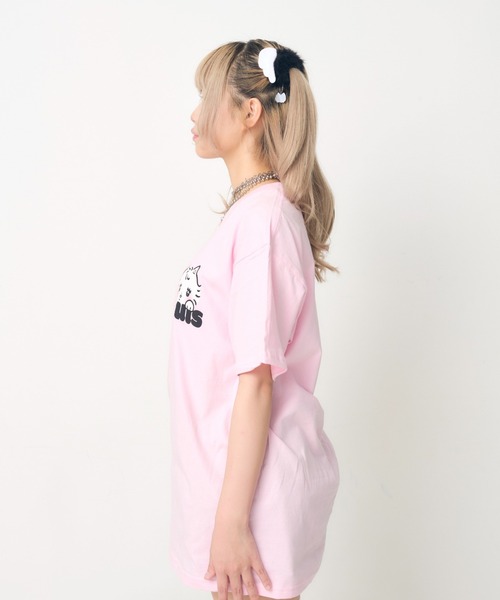 Hauls（ハウルズ）の「アル吉ちゃんのBIGTEE（Tシャツ/カットソー・レディース・ピンク/ホワイト・X-LARGE）」の10枚目の写真