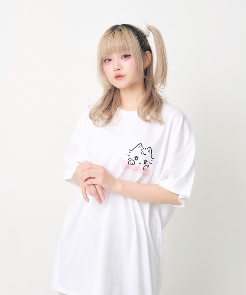 Hauls（ハウルズ）の「アル吉ちゃんのBIGTEE（Tシャツ/カットソー・レディース・ピンク/ホワイト・X-LARGE）」の15枚目の写真