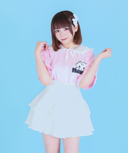 Hauls（ハウルズ）の「アル吉ちゃんのBIGTEE（Tシャツ/カットソー・レディース・ピンク/ホワイト・X-LARGE）」の21枚目の写真