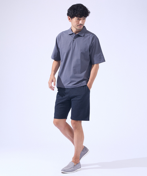 ABAHOUSE GRAY（アバハウスグレイ）の「【セットアップ対応】バーズアイ イージー ショーツ（その他パンツ・メンズ・ネイビー/ライトグレー/ブルー・46/48/50）」の4枚目の写真