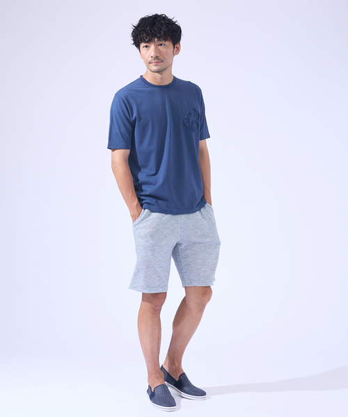 ABAHOUSE GRAY（アバハウスグレイ）の「【セットアップ対応】バーズアイ イージー ショーツ（その他パンツ・メンズ・ネイビー/ライトグレー/ブルー・46/48/50）」の16枚目の写真
