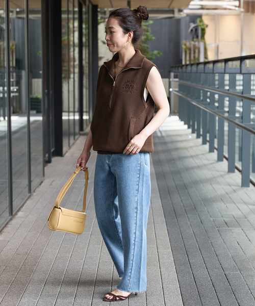 B.C STOCK(ベーセーストック)の「手洗い可 / Wレイヤードライバーズベスト(ベスト・レディース・ブラウン/ホワイト・FREE)」の13枚目の写真