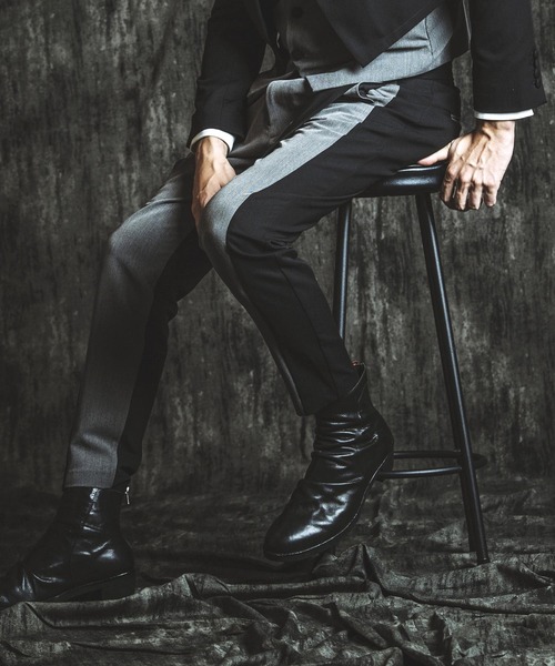 NO ID.（ノーアイディ）の「【NO ID.】Belted Tapered Trousers / ベルテッド テーパード トラウザーズ（スラックス・メンズ・その他23/ブラック・2/1）」の3枚目の写真