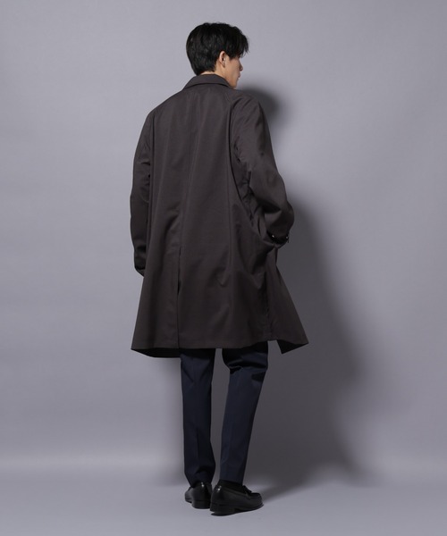 NANO universe（ナノユニバース）の「「RainComfortWear」ダントツ撥水透湿コーティングステンカラーコート（ステンカラーコート・メンズ・チャコール/ダークネイビー・S/M/L）」の8枚目の写真