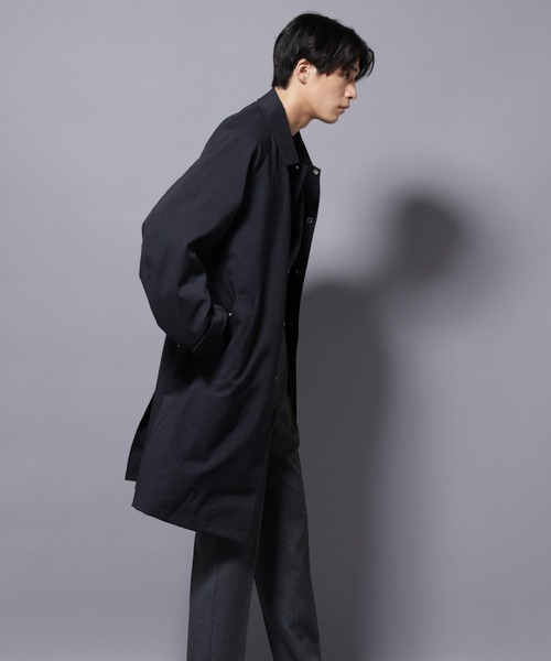 NANO universe（ナノユニバース）の「「RainComfortWear」ダントツ撥水透湿コーティングステンカラーコート（ステンカラーコート・メンズ・チャコール/ダークネイビー・S/M/L）」の11枚目の写真