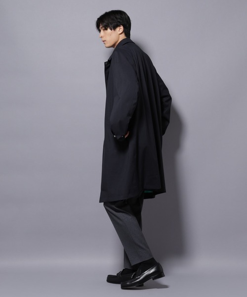 NANO universe（ナノユニバース）の「「RainComfortWear」ダントツ撥水透湿コーティングステンカラーコート（ステンカラーコート・メンズ・チャコール/ダークネイビー・S/M/L）」の15枚目の写真