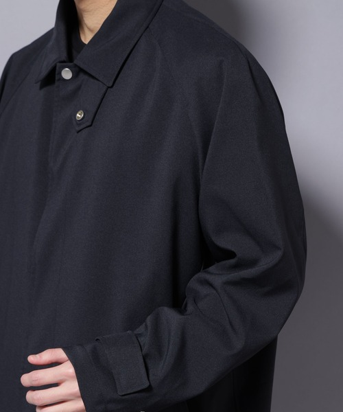NANO universe（ナノユニバース）の「「RainComfortWear」ダントツ撥水透湿コーティングステンカラーコート（ステンカラーコート・メンズ・チャコール/ダークネイビー・S/M/L）」の19枚目の写真