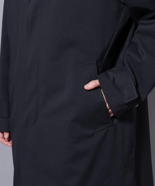 NANO universe（ナノユニバース）の「「RainComfortWear」ダントツ撥水透湿コーティングステンカラーコート（ステンカラーコート・メンズ・チャコール/ダークネイビー・S/M/L）」の20枚目の写真