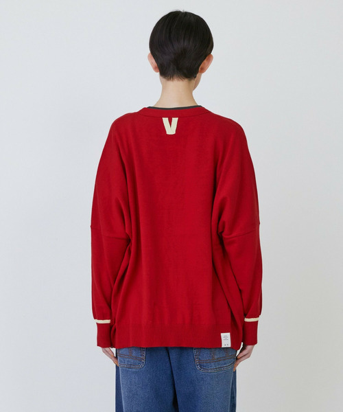 FRAPBOIS(フラボア)の「マークカーデ2(カーディガン/ボレロ・レディース・ブラック/グレー/レッド・2/1)」の5枚目の写真