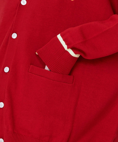 FRAPBOIS(フラボア)の「マークカーデ2(カーディガン/ボレロ・レディース・ブラック/グレー/レッド・2/1)」の8枚目の写真