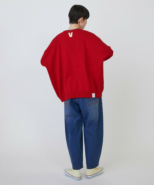 FRAPBOIS(フラボア)の「マークカーデ2(カーディガン/ボレロ・レディース・ブラック/グレー/レッド・2/1)」の13枚目の写真