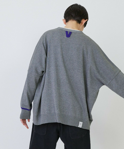 FRAPBOIS(フラボア)の「マークカーデ2(カーディガン/ボレロ・レディース・ブラック/グレー/レッド・2/1)」の16枚目の写真