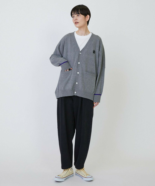 FRAPBOIS(フラボア)の「マークカーデ2(カーディガン/ボレロ・レディース・ブラック/グレー/レッド・2/1)」の17枚目の写真