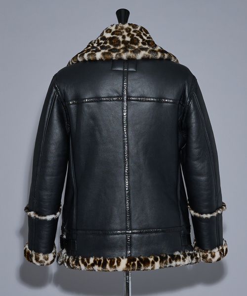 5351 POUR LES HOMMES（ゴーサンゴーイチプールオム）の「【25A/W】B-3 ムートン ライダース（ライダースジャケット・メンズ・ブラック/その他・50/48/46/44）」の6枚目の写真