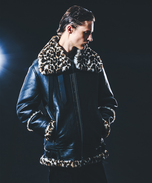 5351 POUR LES HOMMES（ゴーサンゴーイチプールオム）の「【25A/W】B-3 ムートン ライダース（ライダースジャケット・メンズ・ブラック/その他・50/48/46/44）」の18枚目の写真