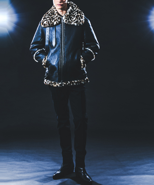 5351 POUR LES HOMMES（ゴーサンゴーイチプールオム）の「【25A/W】B-3 ムートン ライダース（ライダースジャケット・メンズ・ブラック/その他・50/48/46/44）」の19枚目の写真