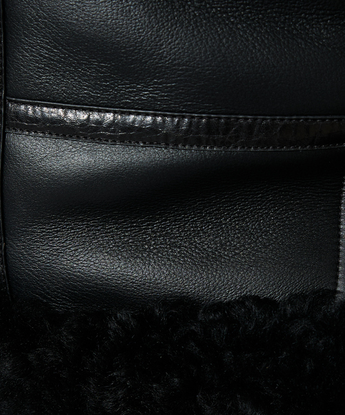 5351 POUR LES HOMMES（ゴーサンゴーイチプールオム）の「【25A/W】B-3 ムートン ライダース（ライダースジャケット・メンズ・ブラック/その他・50/48/46/44）」の20枚目の写真