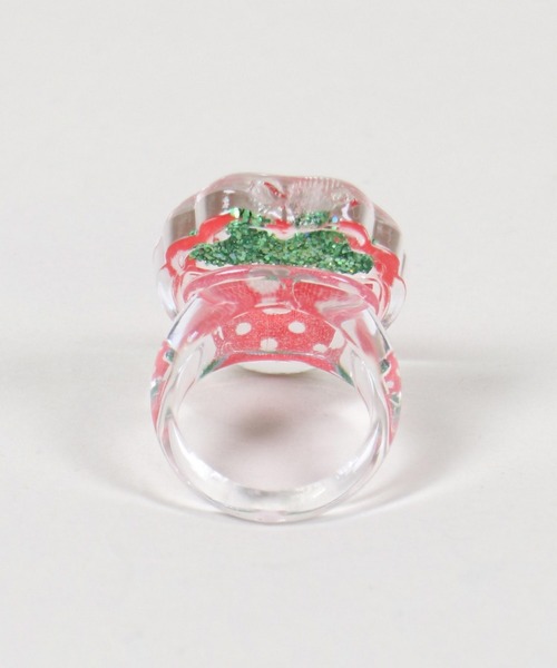 SPINNS（スピンズ）の「プラリング/ラメイチゴ（リング・レディース・レッド・13）」の2枚目の写真