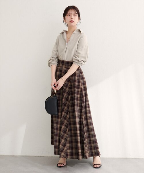 natural couture(ナチュラルクチュール)の「ピーチスキンオーバーサイズシャツ(シャツ/ブラウス・レディース・ベージュ/ピンク/ブラウン・FREE)」の17枚目の写真