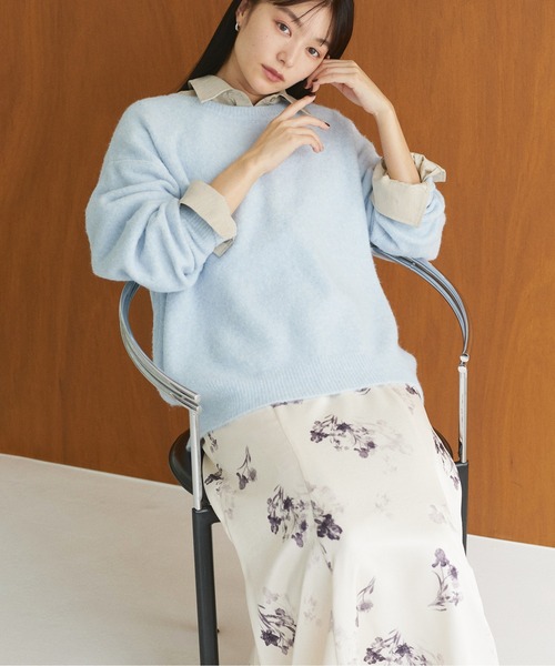 natural couture(ナチュラルクチュール)の「ピーチスキンオーバーサイズシャツ(シャツ/ブラウス・レディース・ベージュ/ピンク/ブラウン・FREE)」の7枚目の写真