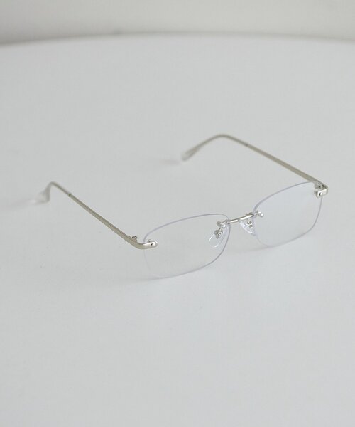 DISCOAT（ディスコート）の「【ユニセックス】フレームレスクリアメガネ（サングラス・レディース・ゴールド/シルバー・FREE）」の2枚目の写真