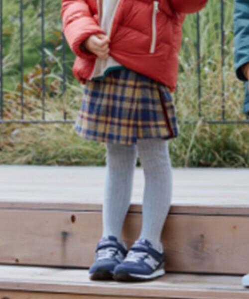 B:MING by BEAMS（ビーミングバイビームス）の「チェック ラップ キュロット 2025FW（100～140cm）（その他パンツ・キッズ・オレンジ/イエロー・100/110/120/130/140）」の2枚目の写真