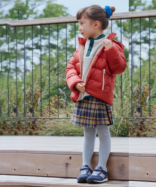 B:MING by BEAMS（ビーミングバイビームス）の「チェック ラップ キュロット 2025FW（100～140cm）（その他パンツ・キッズ・オレンジ/イエロー・100/110/120/130/140）」の7枚目の写真