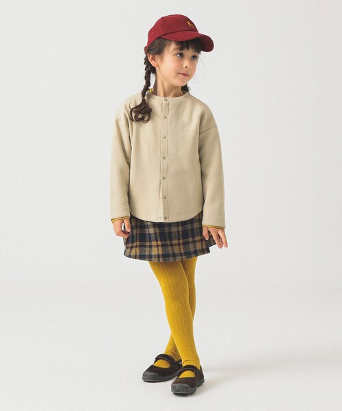 B:MING by BEAMS（ビーミングバイビームス）の「チェック ラップ キュロット 2025FW（100～140cm）（その他パンツ・キッズ・オレンジ/イエロー・100/110/120/130/140）」の10枚目の写真