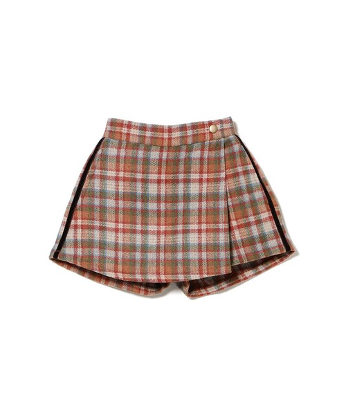 B:MING by BEAMS（ビーミングバイビームス）の「チェック ラップ キュロット 2025FW（100～140cm）（その他パンツ・キッズ・オレンジ/イエロー・100/110/120/130/140）」の13枚目の写真