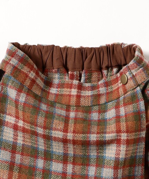 B:MING by BEAMS（ビーミングバイビームス）の「チェック ラップ キュロット 2025FW（100～140cm）（その他パンツ・キッズ・オレンジ/イエロー・100/110/120/130/140）」の15枚目の写真