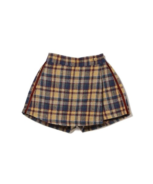 B:MING by BEAMS（ビーミングバイビームス）の「チェック ラップ キュロット 2025FW（100～140cm）（その他パンツ・キッズ・オレンジ/イエロー・100/110/120/130/140）」の17枚目の写真