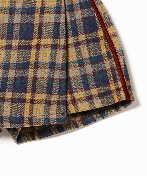 B:MING by BEAMS（ビーミングバイビームス）の「チェック ラップ キュロット 2025FW（100～140cm）（その他パンツ・キッズ・オレンジ/イエロー・100/110/120/130/140）」の19枚目の写真