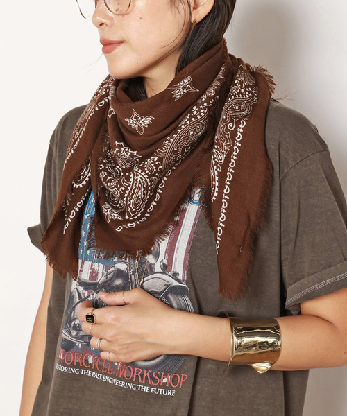 セール】*【destin/デスティン】別注フリンジバンダナ（バンダナ