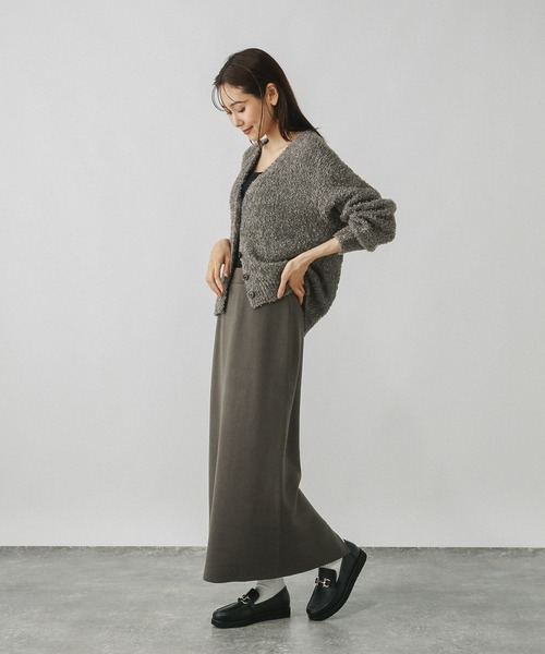 新品タグ付！グレースループヤーンカーデスカートセットアップ　ダイアグラム 新品タグ付！グレースループヤーンカーデスカートセットアップダイアグラム