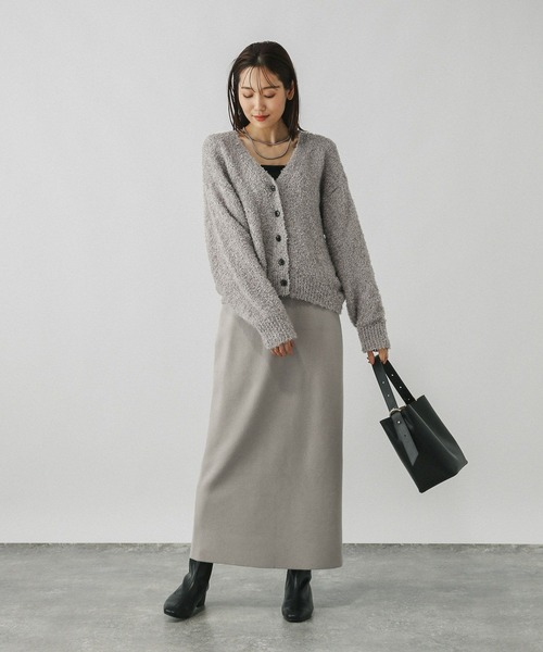 GLOBAL WORK(グローバルワーク)の「テープヤーンカーディガン*スカートSET/577658(ワンピース・レディース・ブラウン/チャコールグレー/グレー・MEDIUM/LARGE)」の17枚目の写真