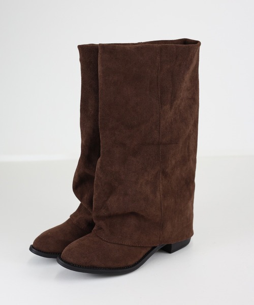 BLUEEAST(ブルーイースト)の「スウェードカバーブーツ(ブーツ・レディース・ブラック/ブラウン・MEDIUM/LARGE)」の13枚目の写真