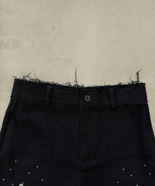 SHAGGIE(シャギー)の「【セットアップ】アイレットハイウエストショートパンツ(その他パンツ・レディース・ブラック/カーキ・MEDIUM/SMALL)」の12枚目の写真