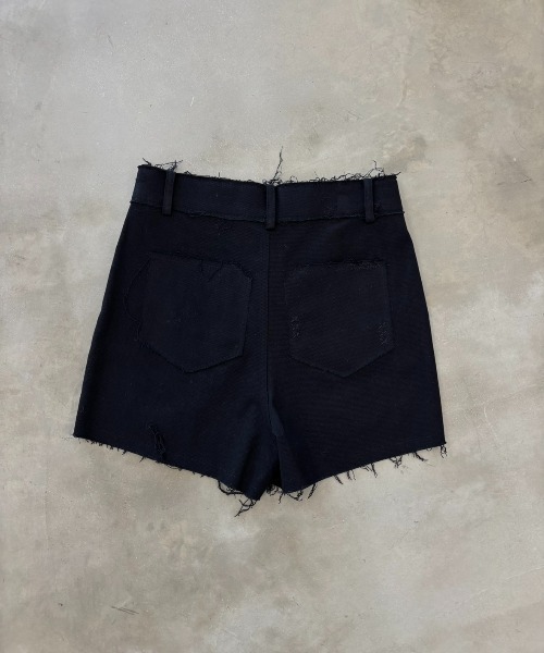 SHAGGIE(シャギー)の「【セットアップ】アイレットハイウエストショートパンツ(その他パンツ・レディース・ブラック/カーキ・MEDIUM/SMALL)」の10枚目の写真