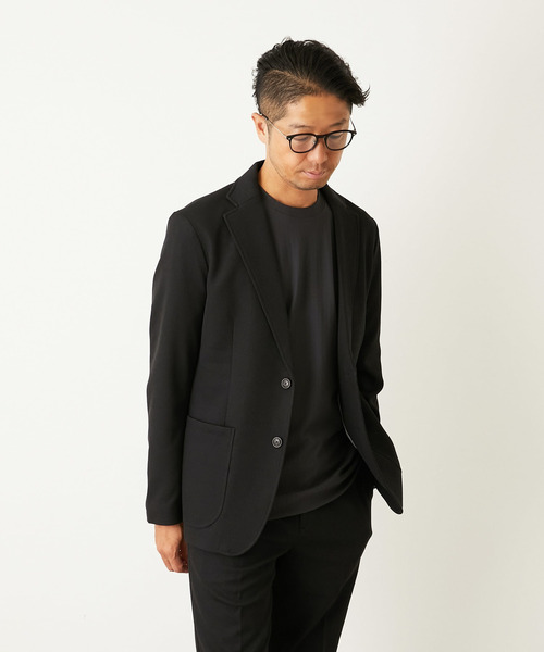 MEN'S MELROSE（メンズメルローズ）の「ウーリービシュウドビー コンフォートイージージャケット(セットアップ可)（テーラードジャケット・メンズ・ネイビー/ブラウン/グレー/ブラック・3/4/5/2）」の5枚目の写真