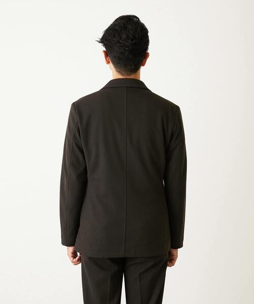 MEN'S MELROSE（メンズメルローズ）の「ウーリービシュウドビー コンフォートイージージャケット(セットアップ可)（テーラードジャケット・メンズ・ネイビー/ブラウン/グレー/ブラック・3/4/5/2）」の10枚目の写真