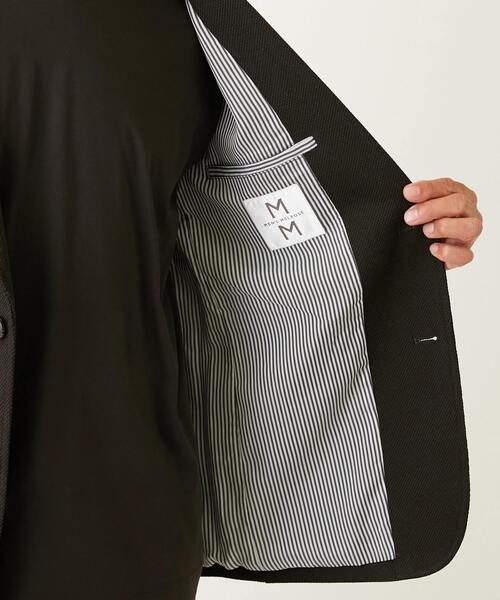 MEN'S MELROSE（メンズメルローズ）の「ウーリービシュウドビー コンフォートイージージャケット(セットアップ可)（テーラードジャケット・メンズ・ネイビー/ブラウン/グレー/ブラック・3/4/5/2）」の14枚目の写真