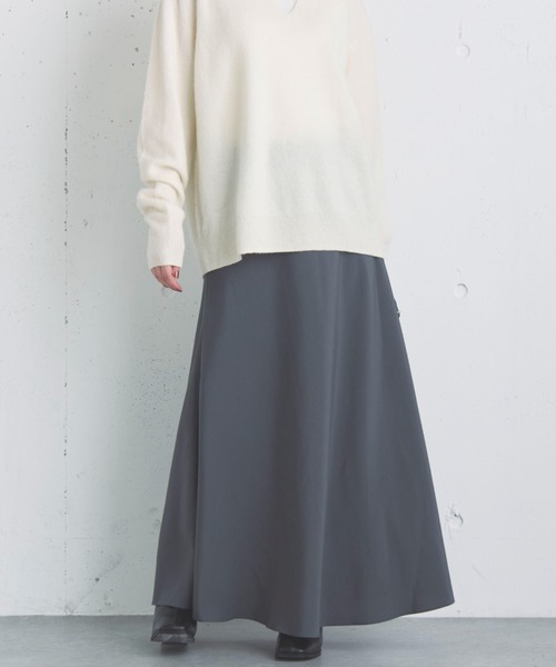 Doux archives（ドゥアルシーヴ）の「フィブリルツイルナロースカート（スカート・レディース・グレー/ブラウン/ブラック・36/38）」の13枚目の写真