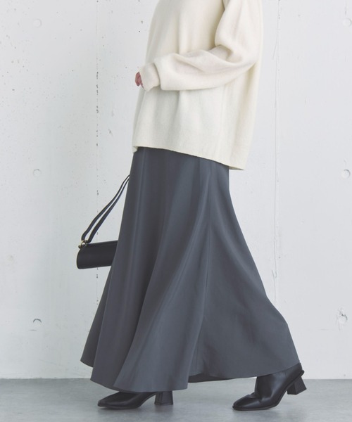 Doux archives（ドゥアルシーヴ）の「フィブリルツイルナロースカート（スカート・レディース・グレー/ブラウン/ブラック・36/38）」の15枚目の写真