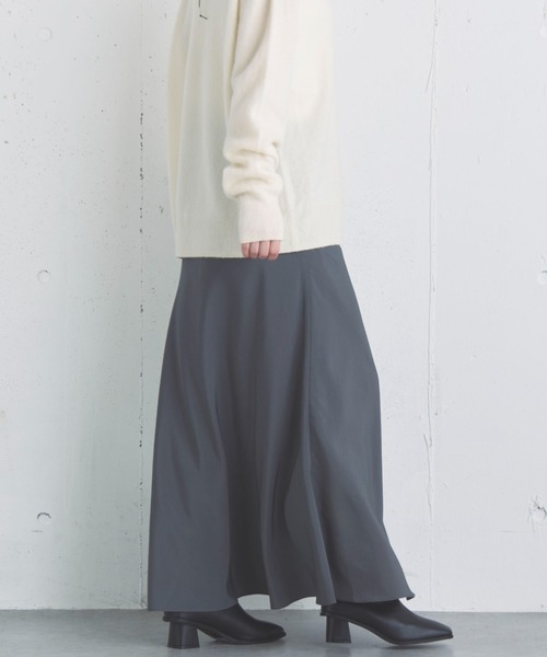 Doux archives（ドゥアルシーヴ）の「フィブリルツイルナロースカート（スカート・レディース・グレー/ブラウン/ブラック・36/38）」の17枚目の写真