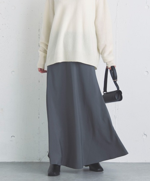Doux archives（ドゥアルシーヴ）の「フィブリルツイルナロースカート（スカート・レディース・グレー/ブラウン/ブラック・36/38）」の18枚目の写真