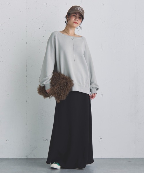 Doux archives（ドゥアルシーヴ）の「フィブリルツイルナロースカート（スカート・レディース・グレー/ブラウン/ブラック・36/38）」の20枚目の写真