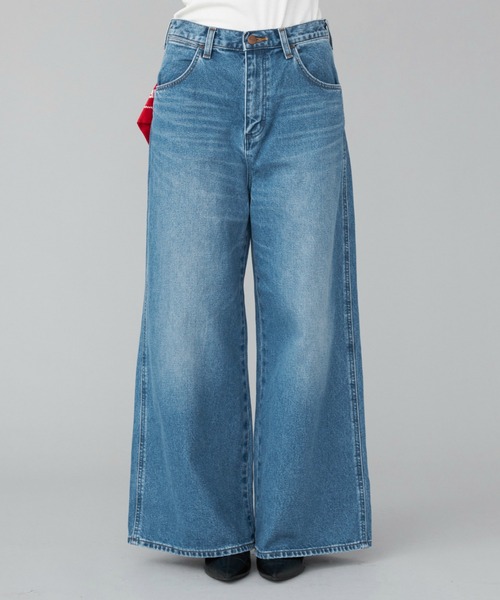 Lee(リー)の「Wrangler/ラングラー【US ORIGINAL】ワイドジーンズ(デニムパンツ・レディース・ブルー・SMALL/MEDIUM/X-SMALL)」の7枚目の写真
